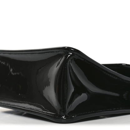Chanel Patent Quilted Mini Graphic Catch Flap Black 10 of 10