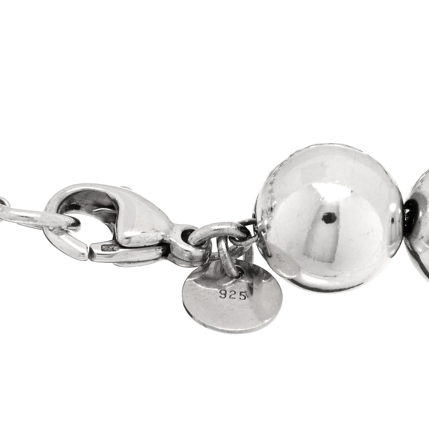 Sterling Silver 10mm Hardwear Ball Bracelet