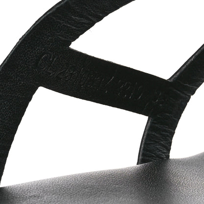 Hermes Nappa Gipsy Sandals 39 Black 8 of 9