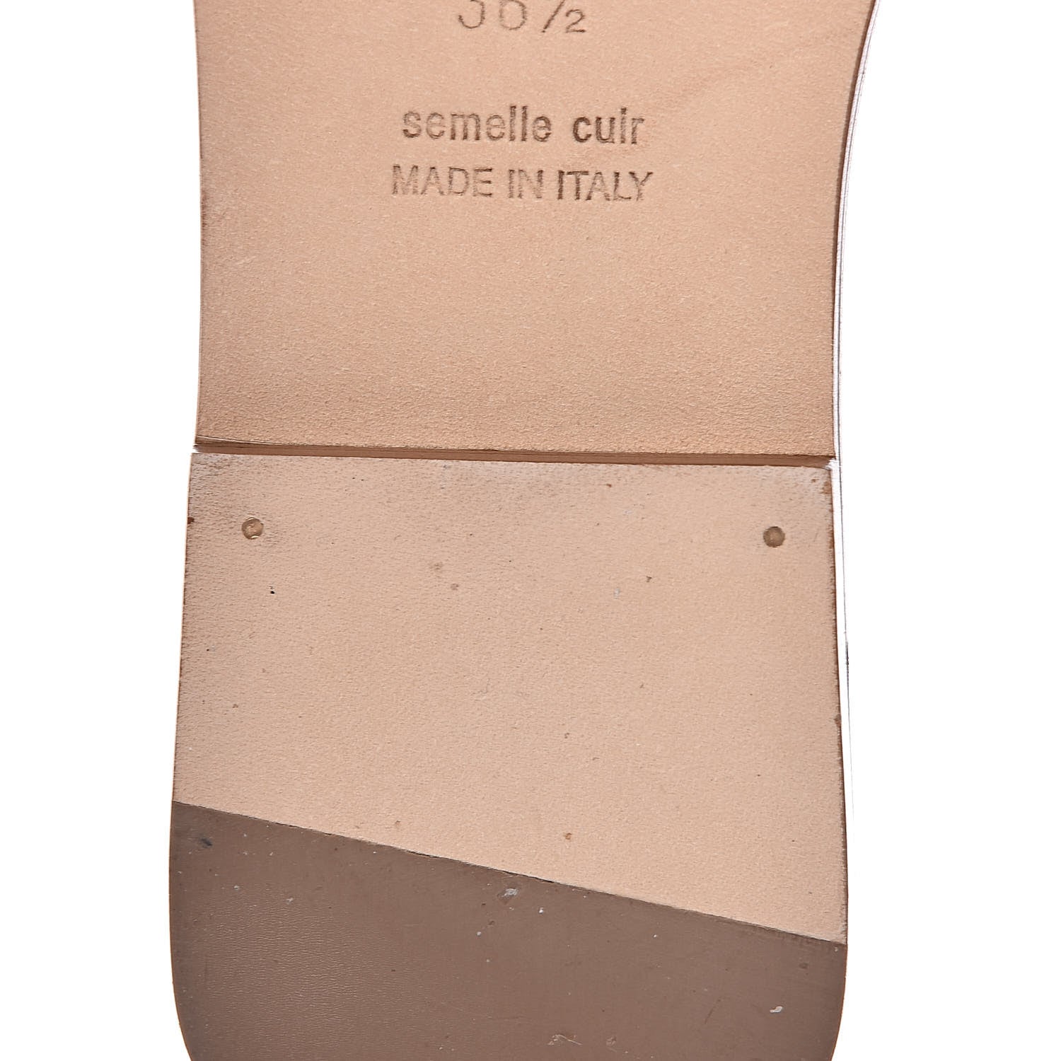 Hermes Box Calfskin Oran Sandals 36.5 Gold 9 of 11