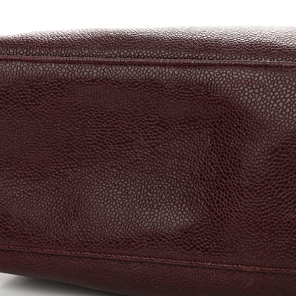Chanel Caviar Flap Shoulder Bag Burgundy 18 of 22