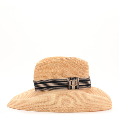 Christian Dior Straw Hat 57 Natural 4 of 9
