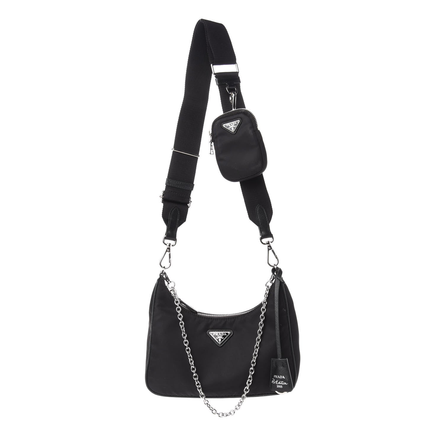 Prada Nylon Re-Edition 2005 Shoulder Bag Black 1 of 12