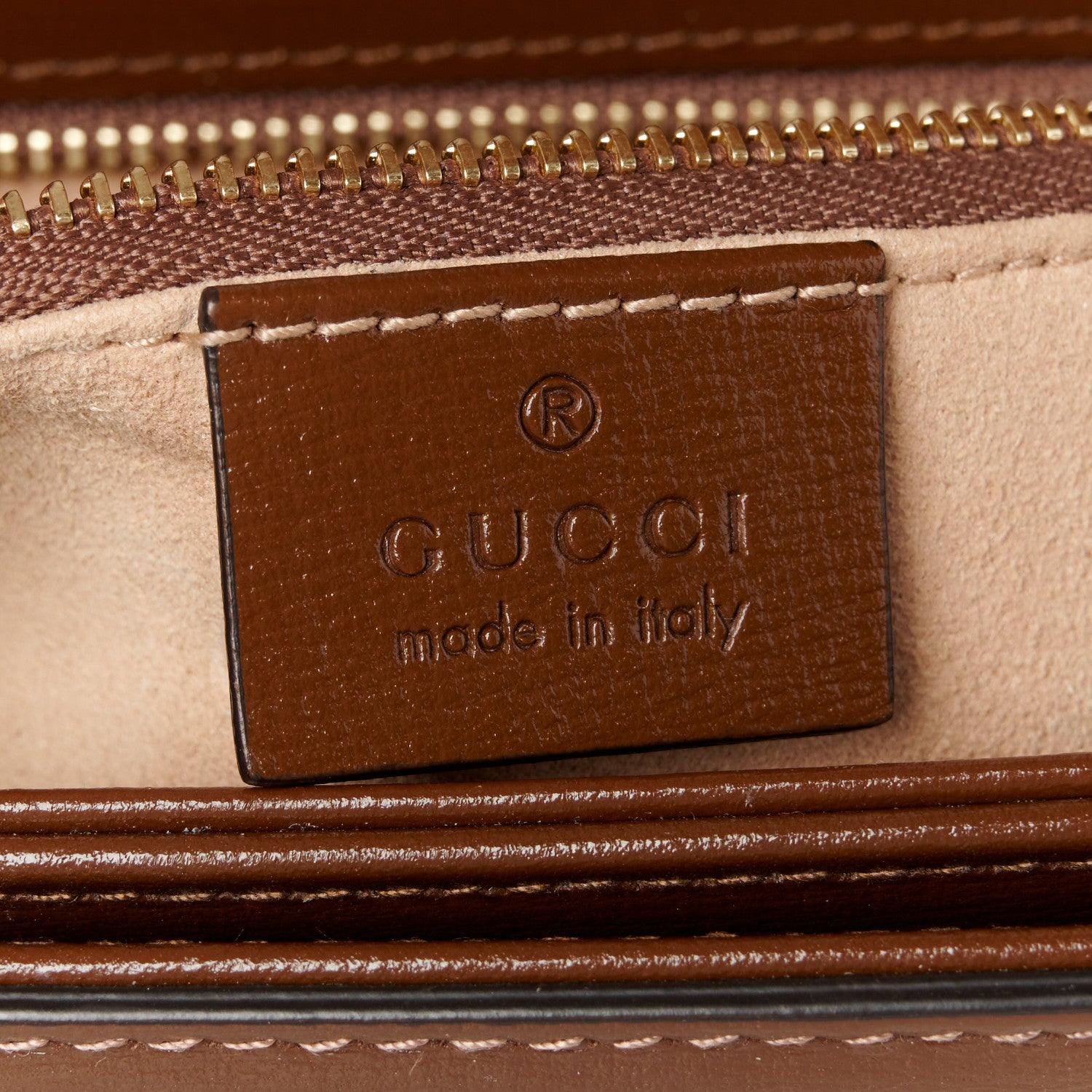 Gucci GG Supreme Monogram Horsebit 1955 Shoulder Bag Beige Brown Sugar 6 of 12