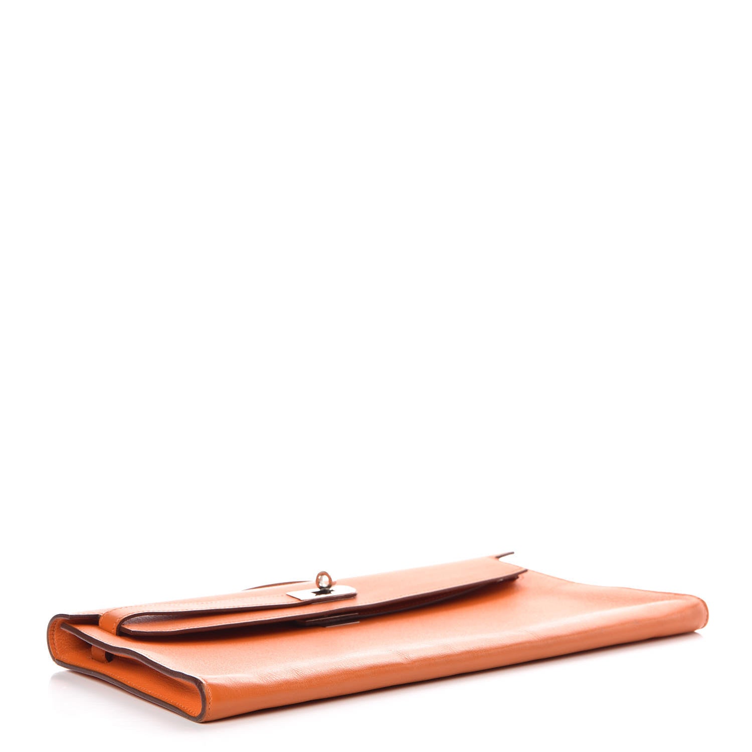 Hermes Swift Kelly Cut Clutch Pochette Orange 4 of 9