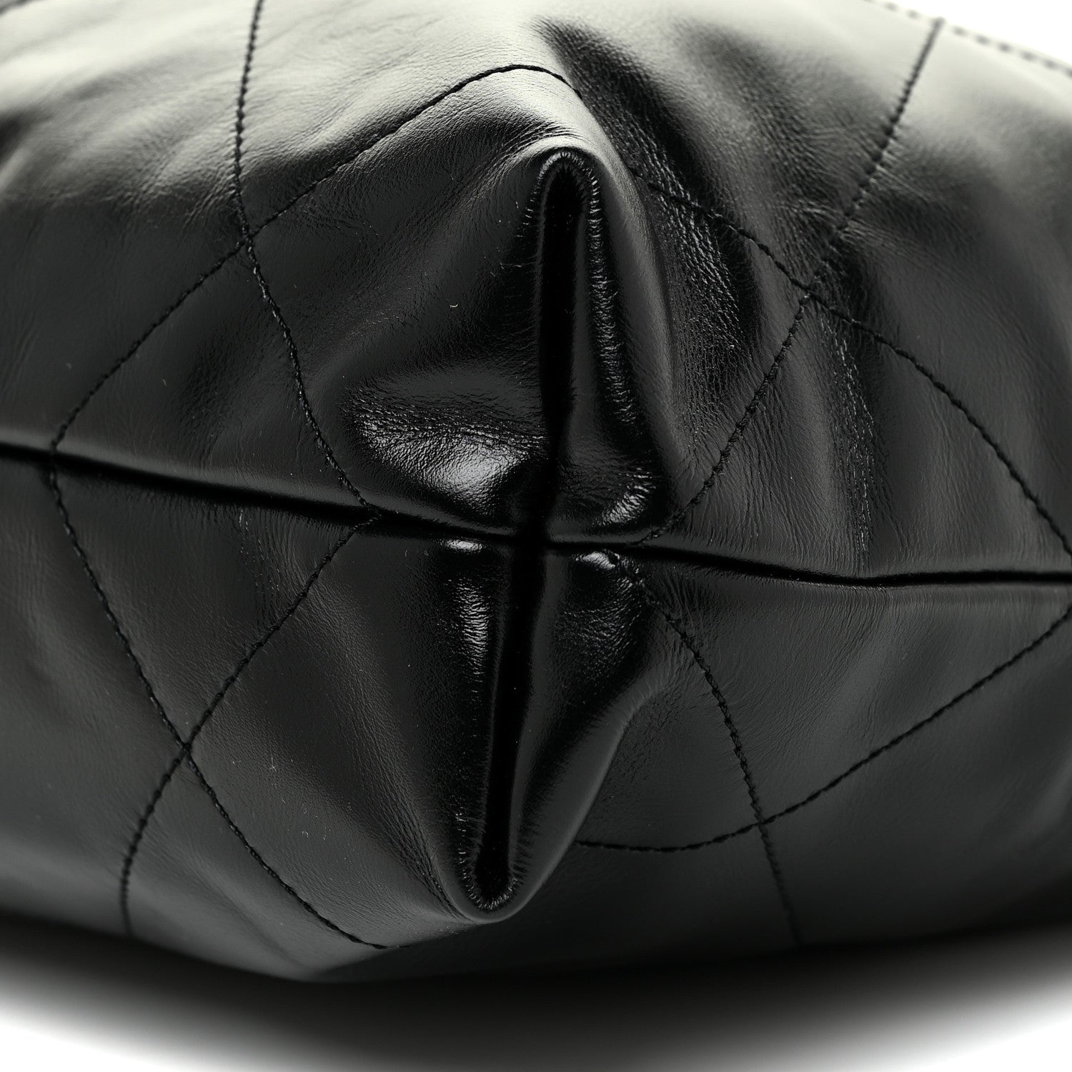 Chanel Shiny Calfskin Quilted Small Chanel 22 Black 11 of 12