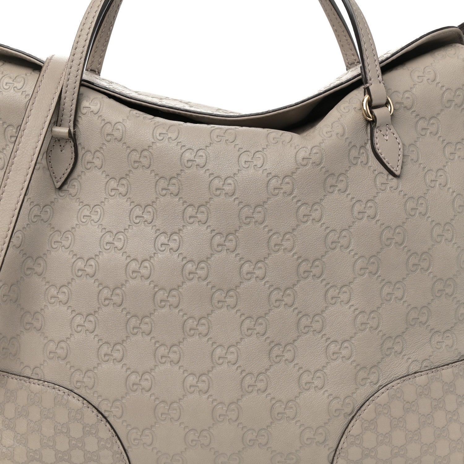 Gucci Guccissima Medium Bree Foldover Tote Storm Grey 8 of 13