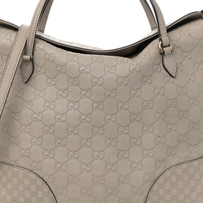 Gucci Guccissima Medium Bree Foldover Tote Storm Grey 8 of 13
