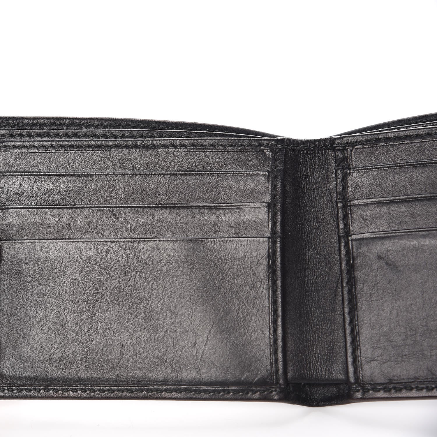 Gucci Calfskin Interlocking G Bi-Fold Wallet Black 8 of 11