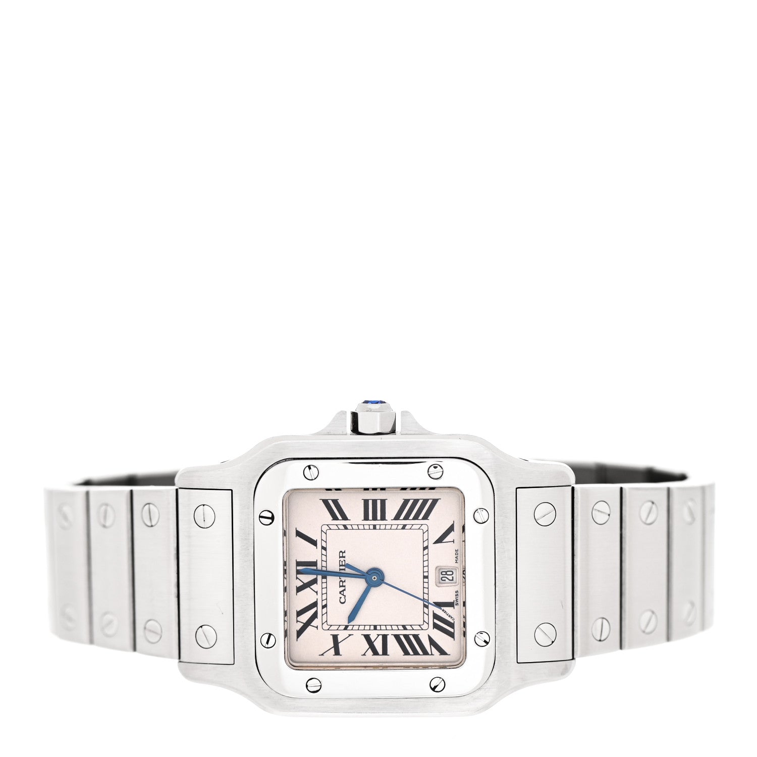 Cartier Stainless Steel 29mm Santos De Cartier Galbee Quartz Watch 2 of 4