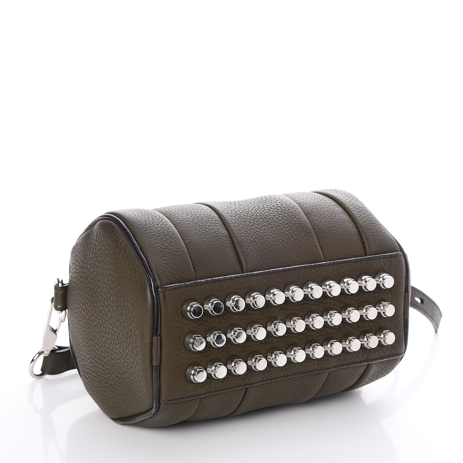 Alexander Wang Pebbled Lambskin Mini Rockie Green Silver Hardware 4 of 7