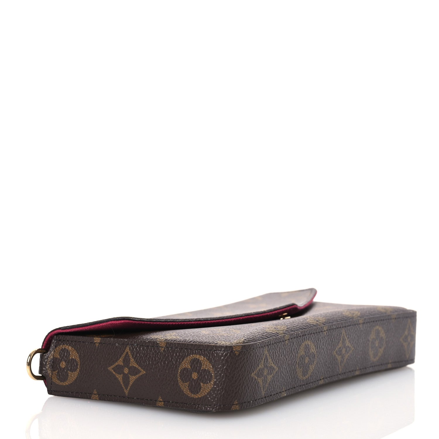 Louis Vuitton Monogram Pochette Felicie Chain Wallet Fuchsia 5 of 16