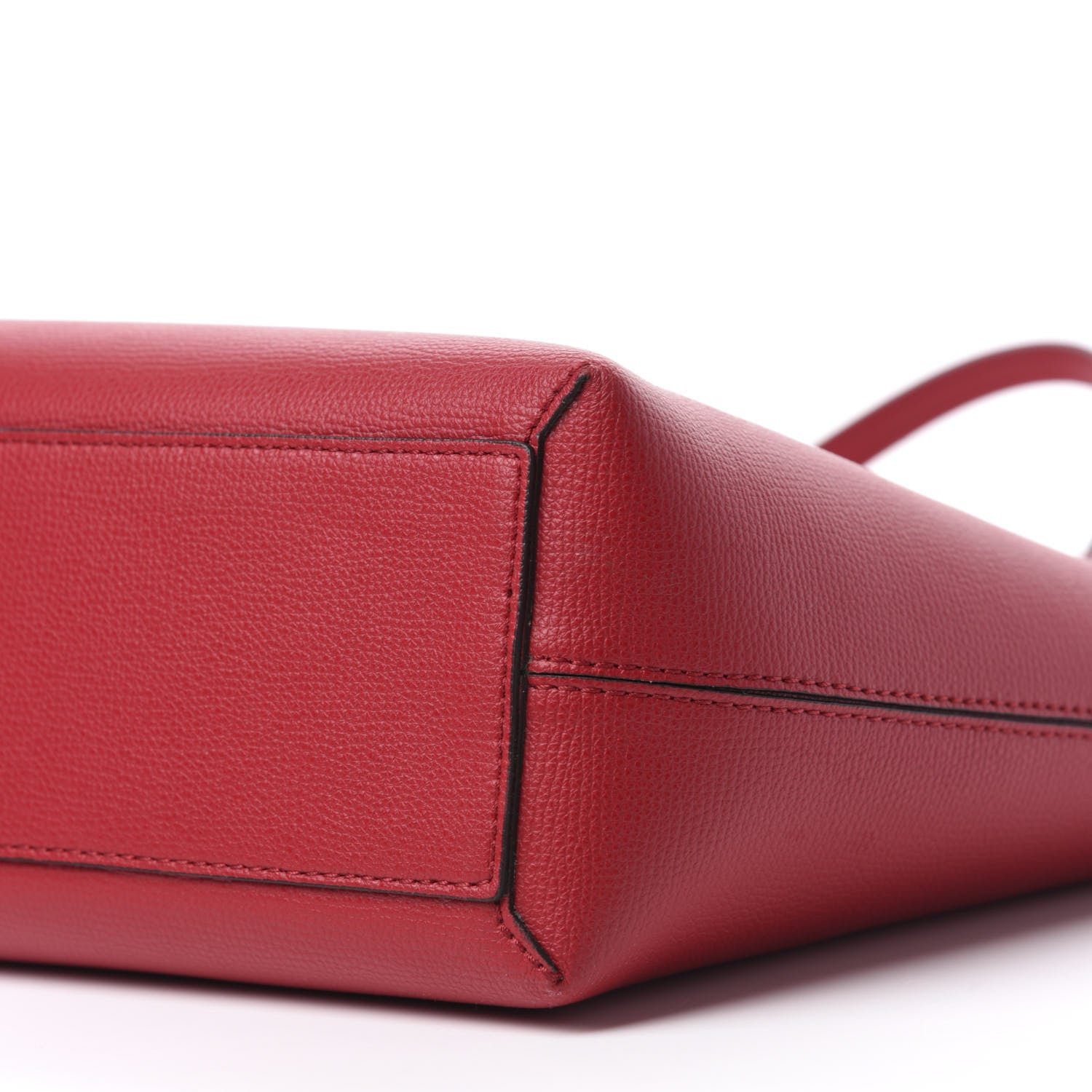Burberry Haymarket Check Small Reversible Tote Poppy Red 7 of 19