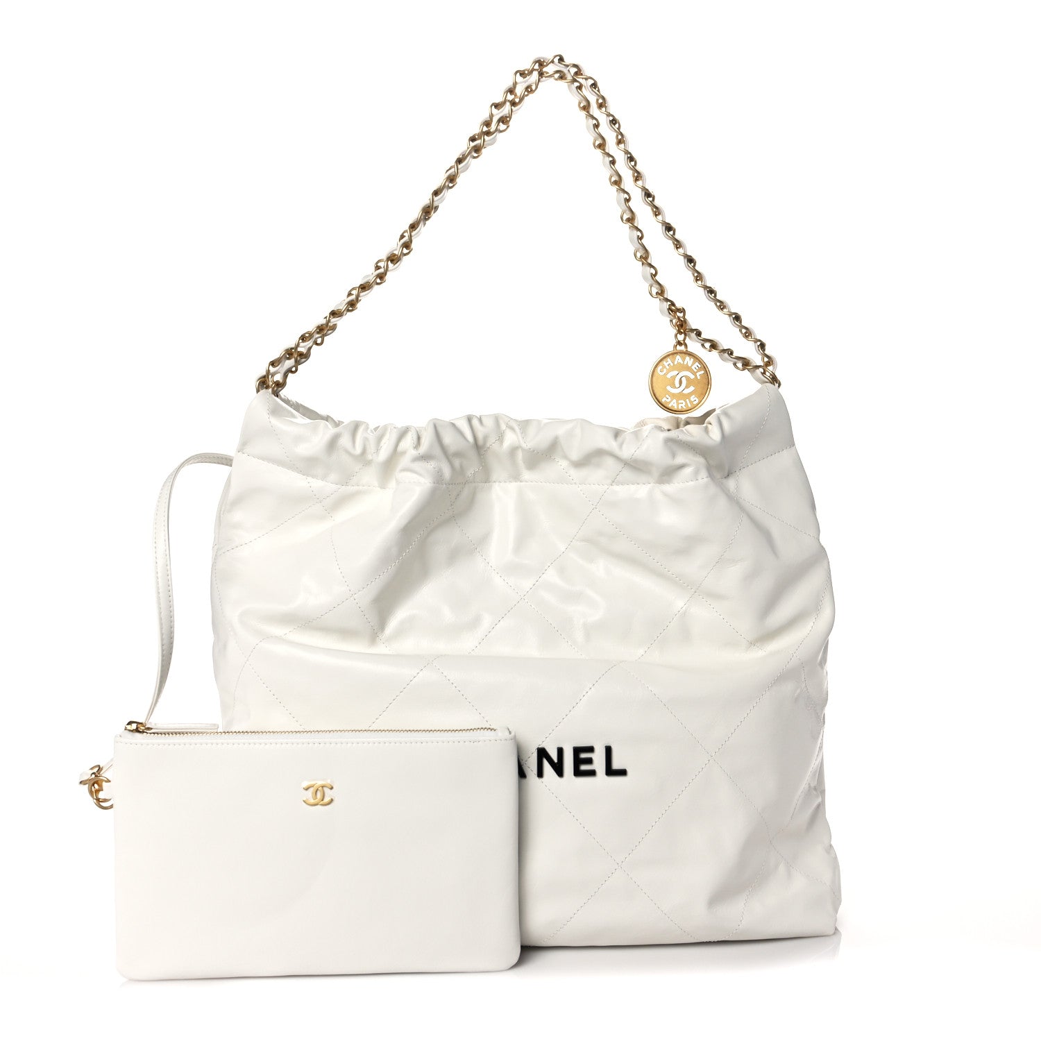 Chanel Calfskin Quilted Chanel 22 White 2 of 9