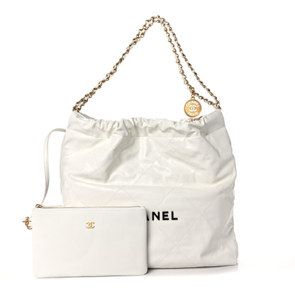 Chanel Calfskin Quilted Chanel 22 White 2 of 9