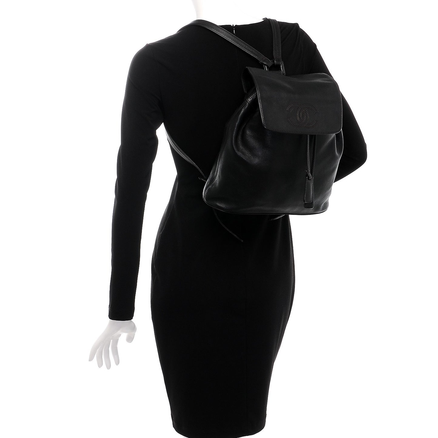 Lambskin CC Backpack Black