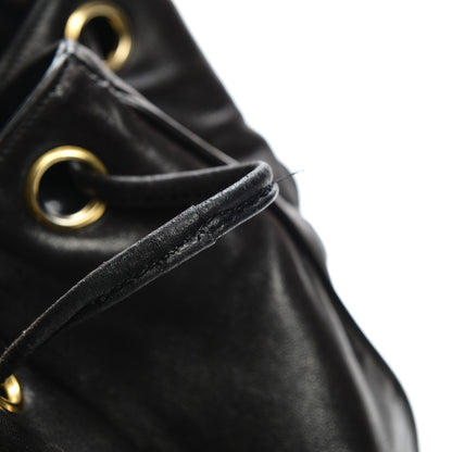 Chanel Lambskin CC Drawstring Backpack Black 11 of 11