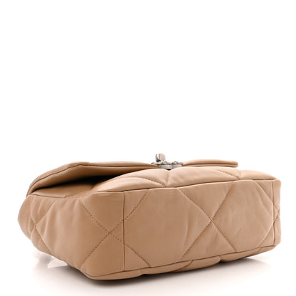 Chanel Lambskin Quilted Medium Chanel 19 Flap Dark Beige 4 of 11