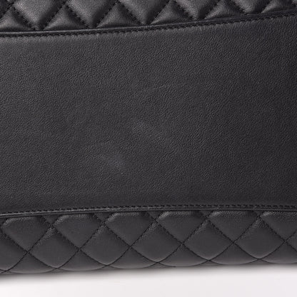 Chanel Lambskin Quilted Boy Shopping Tote Black 9 of 14