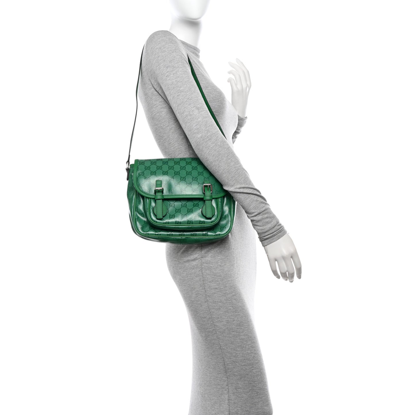 Monogram GG Childrens Messenger Bag Green