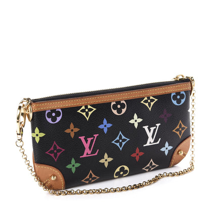 Louis Vuitton Monogram Multicolor Pochette Milla MM Black 3 of 10