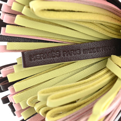 Hermes Lambskin Tri-Color Carmen Tassel Key Holder 3 of 5