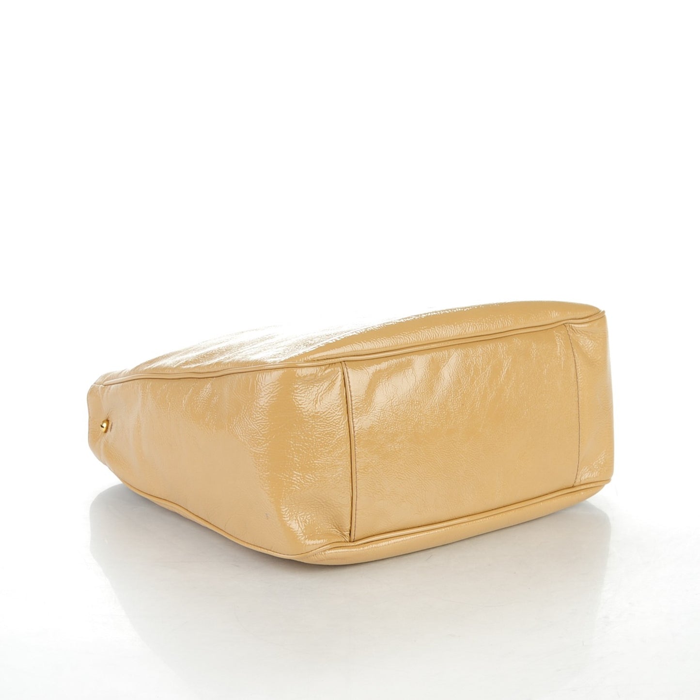 Textured Patent Small Roady Hobo Nude
