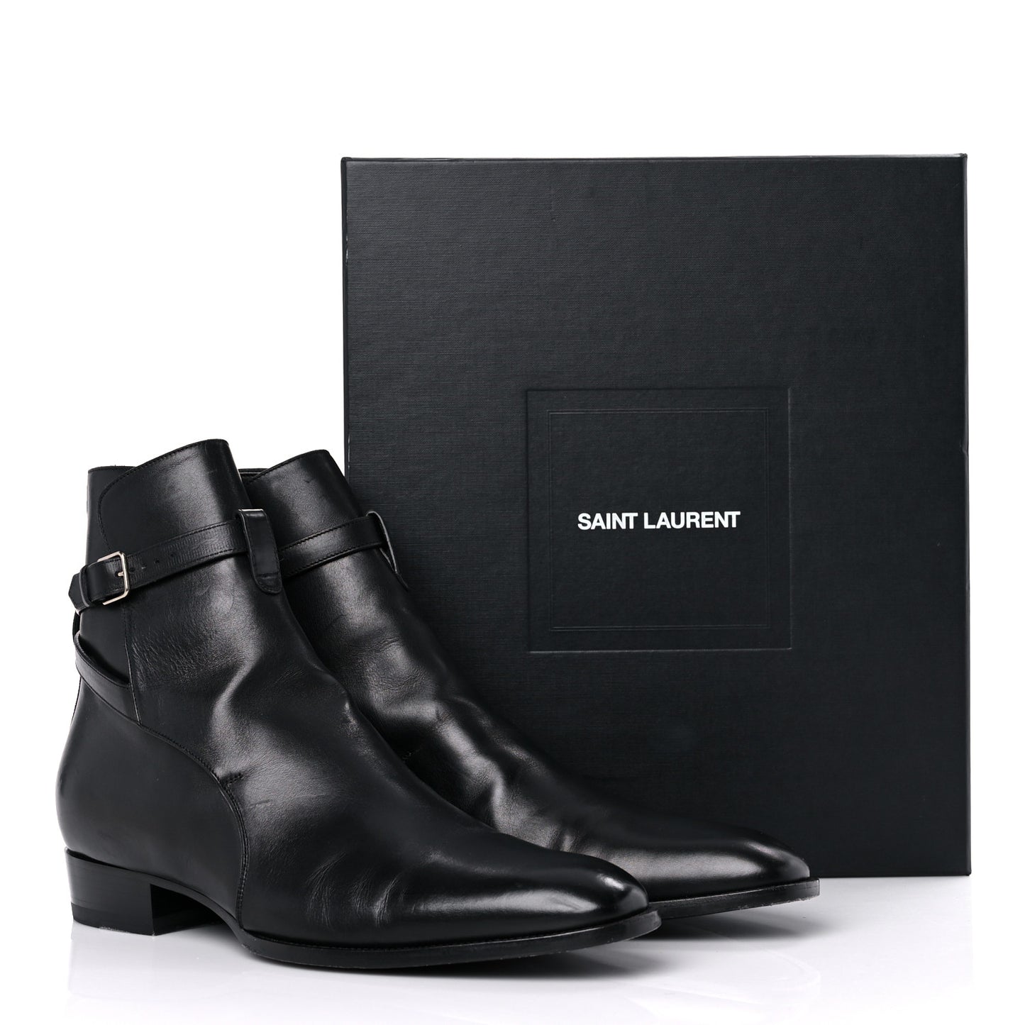Calfskin Mens Ankle Boots 46 Black