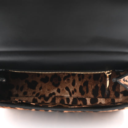 Dolce & Gabbana Calf Hair Leopard Print Miss Sicily Satchel Naturale 4 of 8