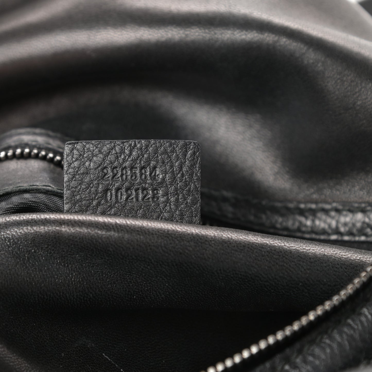 Pebbled Calfskin Medium Icon Bit Shoulder Bag Black