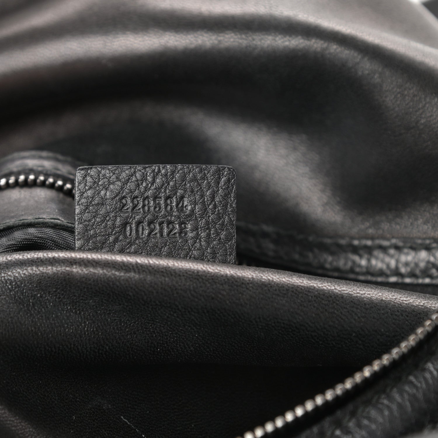 Gucci Pebbled Calfskin Medium Icon Bit Shoulder Bag Black 7 of 11