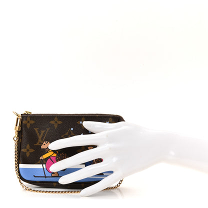 Louis Vuitton Monogram 2018 Christmas Animation Mini Bears Pochette Accessories 2 of 6