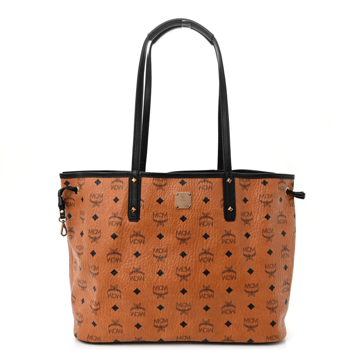 Visetos Medium Project Reversible Shopper Tote Cognac