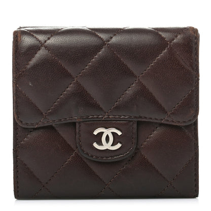 Chanel Lambskin Quilted Double Sided Wallet Brown 1 of 7