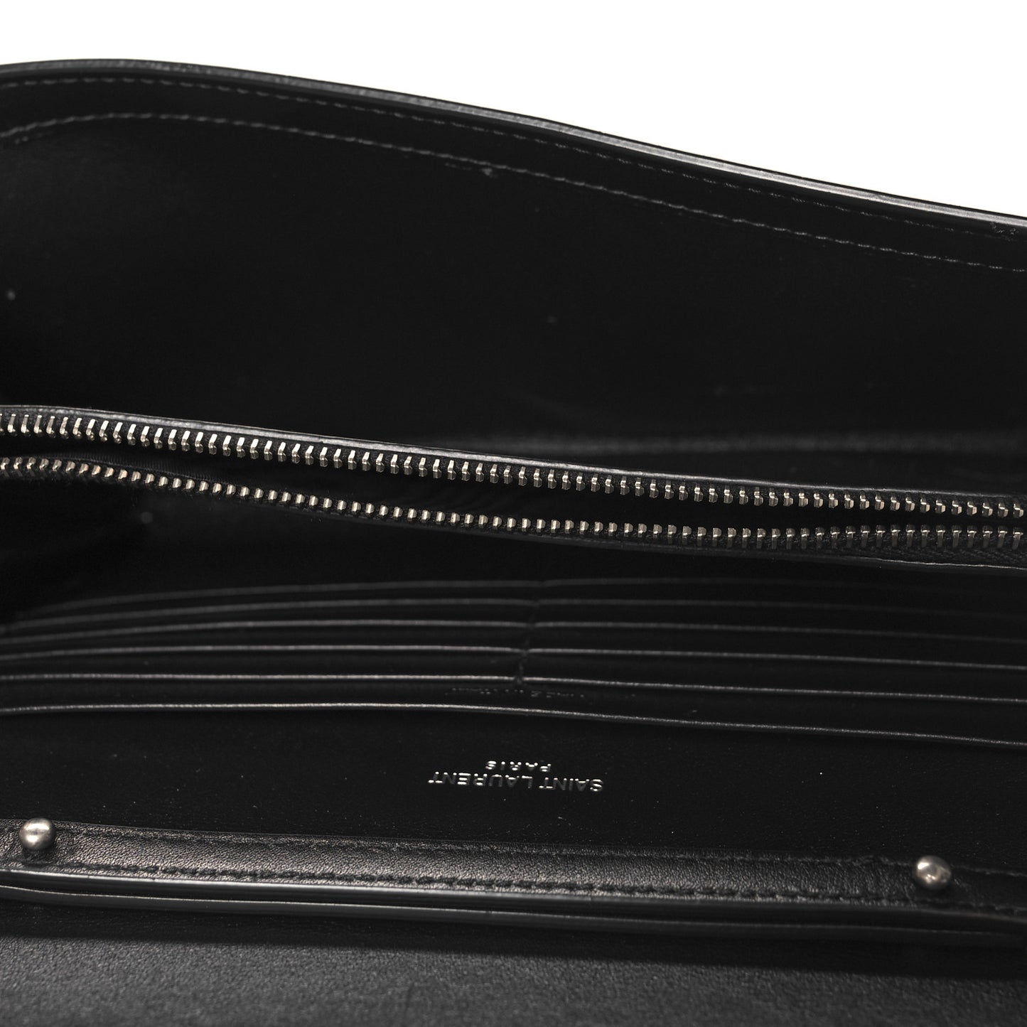 Glazed Calfskin Cassandre Wallet On Chain WOC Black