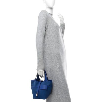 Hermes Toile Goeland Swift Cargo Picotin Lock 18 Bleu France 2 of 10