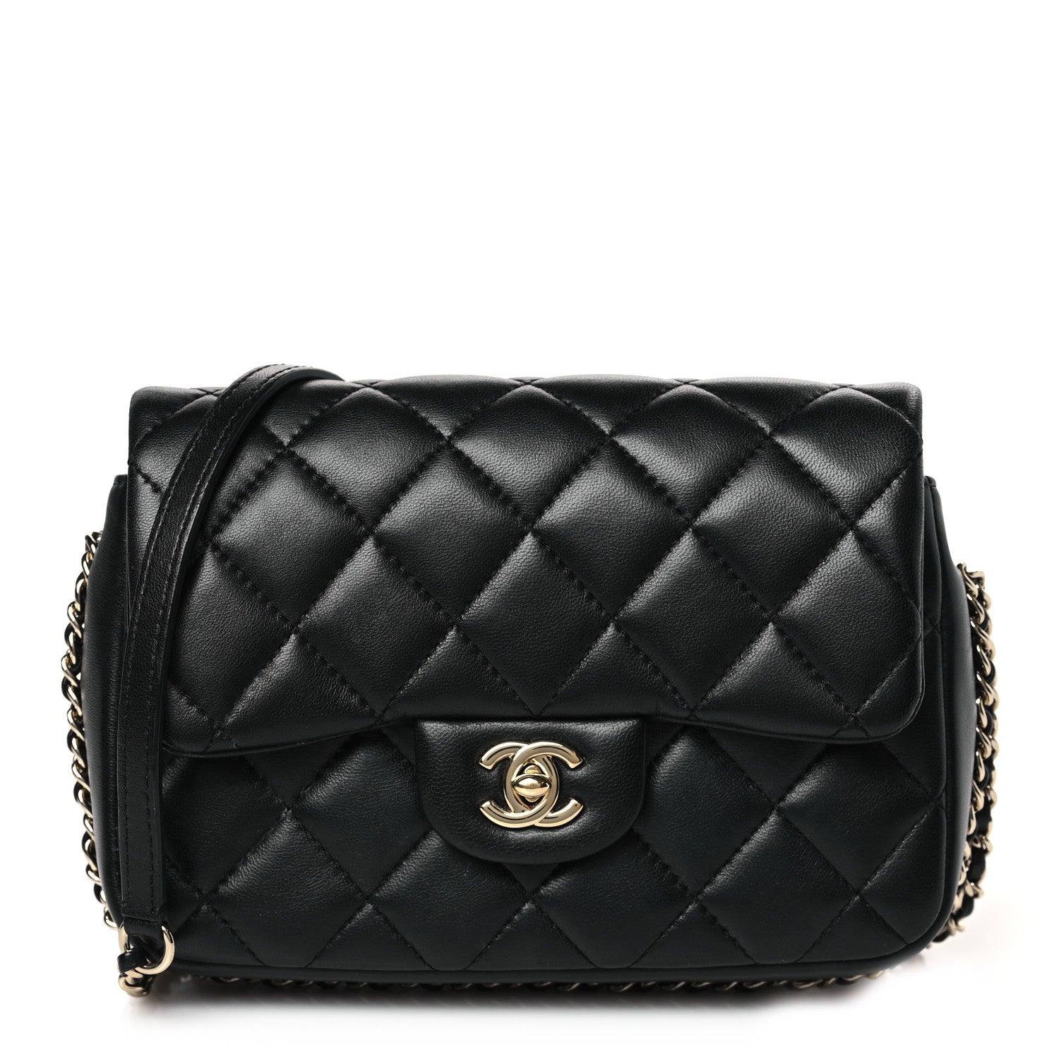 Chanel Lambskin Quilted Small My Precious Flap Black 1 of 10