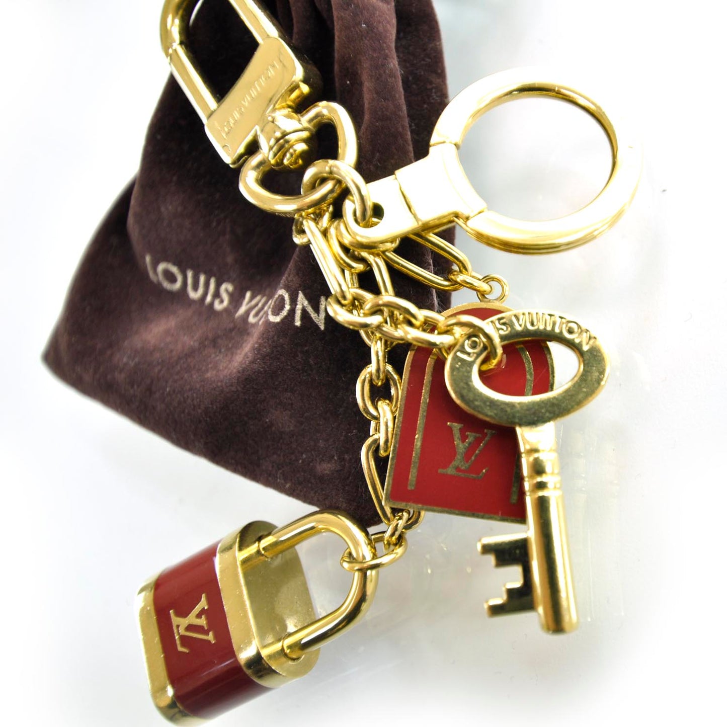 PTE Cles Cadenas Key Holder Red