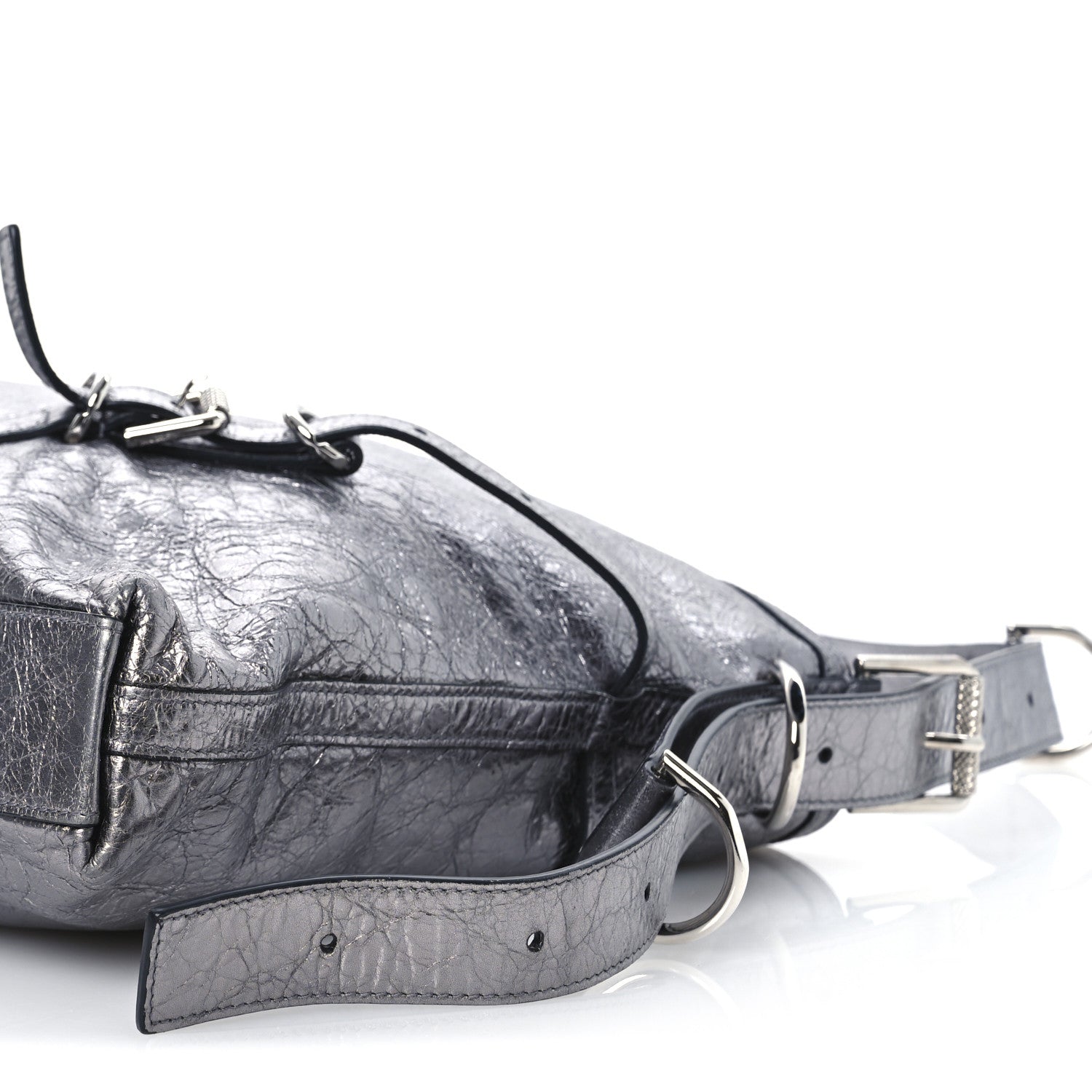 Givenchy Metallic Calfskin Medium Voyou Bag Silver 10 of 11