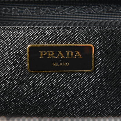 Prada Saffiano Medium Galleria Double Zip Tote Black 7 of 9