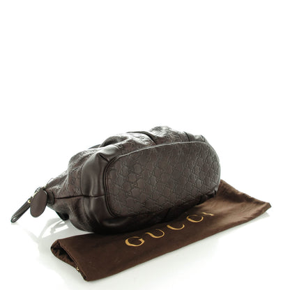 Gucci Guccissima Large Sukey Top Handle Bag Chocolate 4 of 7