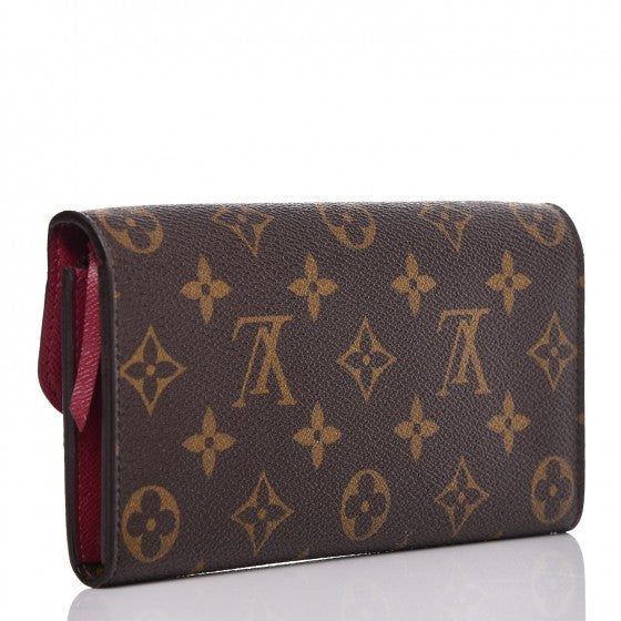 Louis Vuitton Monogram Emilie Wallet Fuchsia 3 of 9