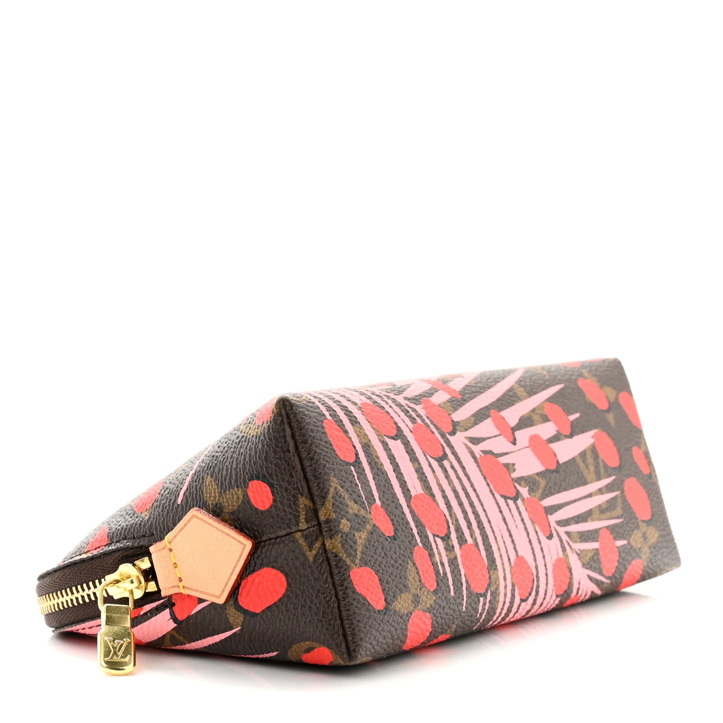 Monogram Jungle Dots Cosmetic Pouch Sugar Pink Poppy