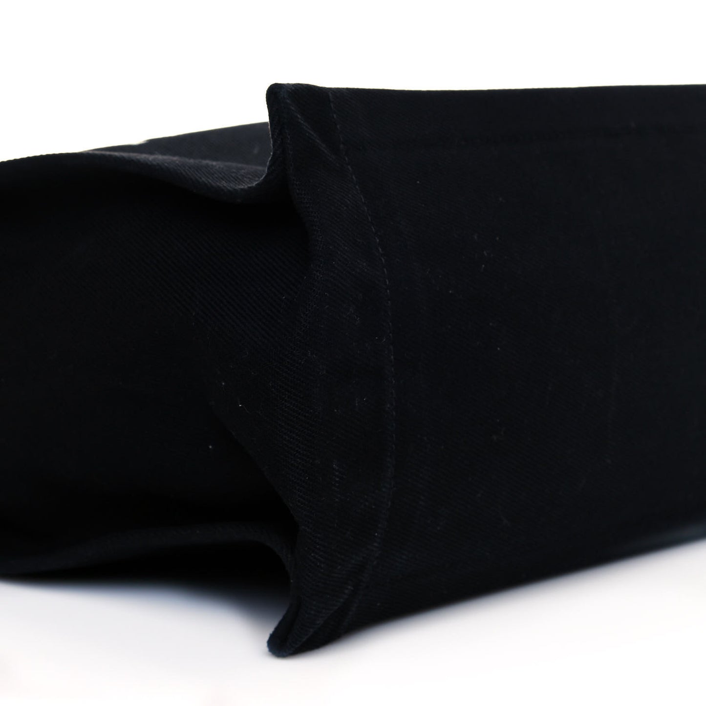 Linen Calfskin Rive Gauche Tote Black