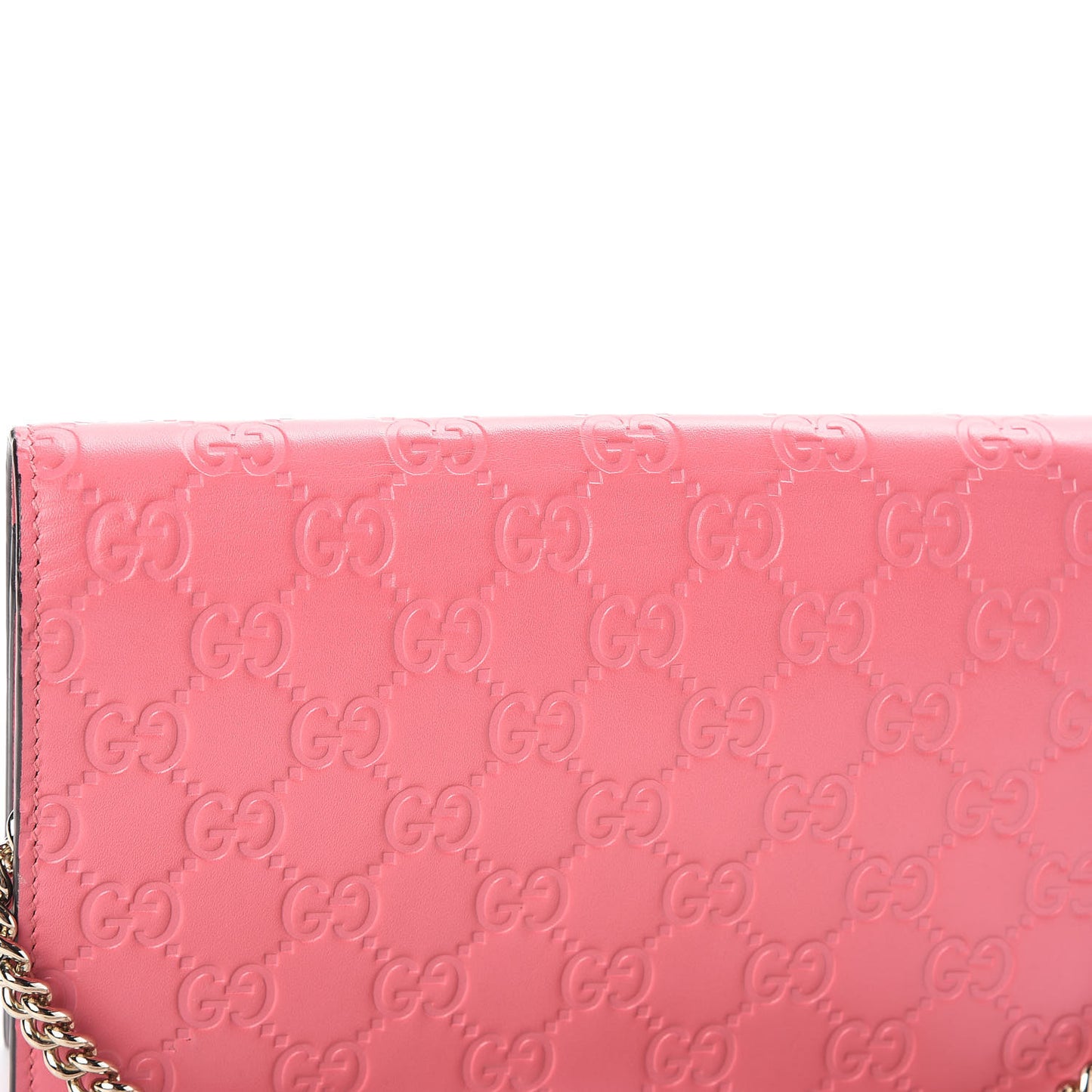 Guccissima Signature Bowy Chain Wallet Flush