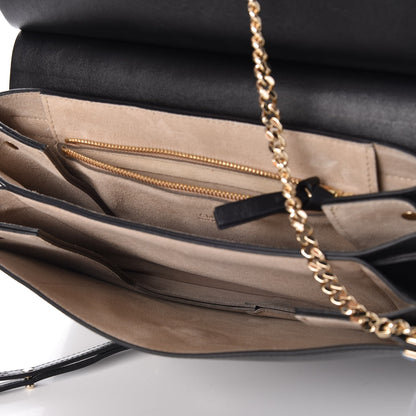 Chloe Suede Calfskin Medium Faye Shoulder Bag Black 5 of 7