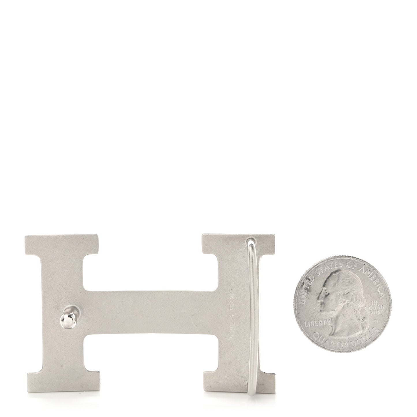 Brushed Palladium 32mm H Belt Buckle