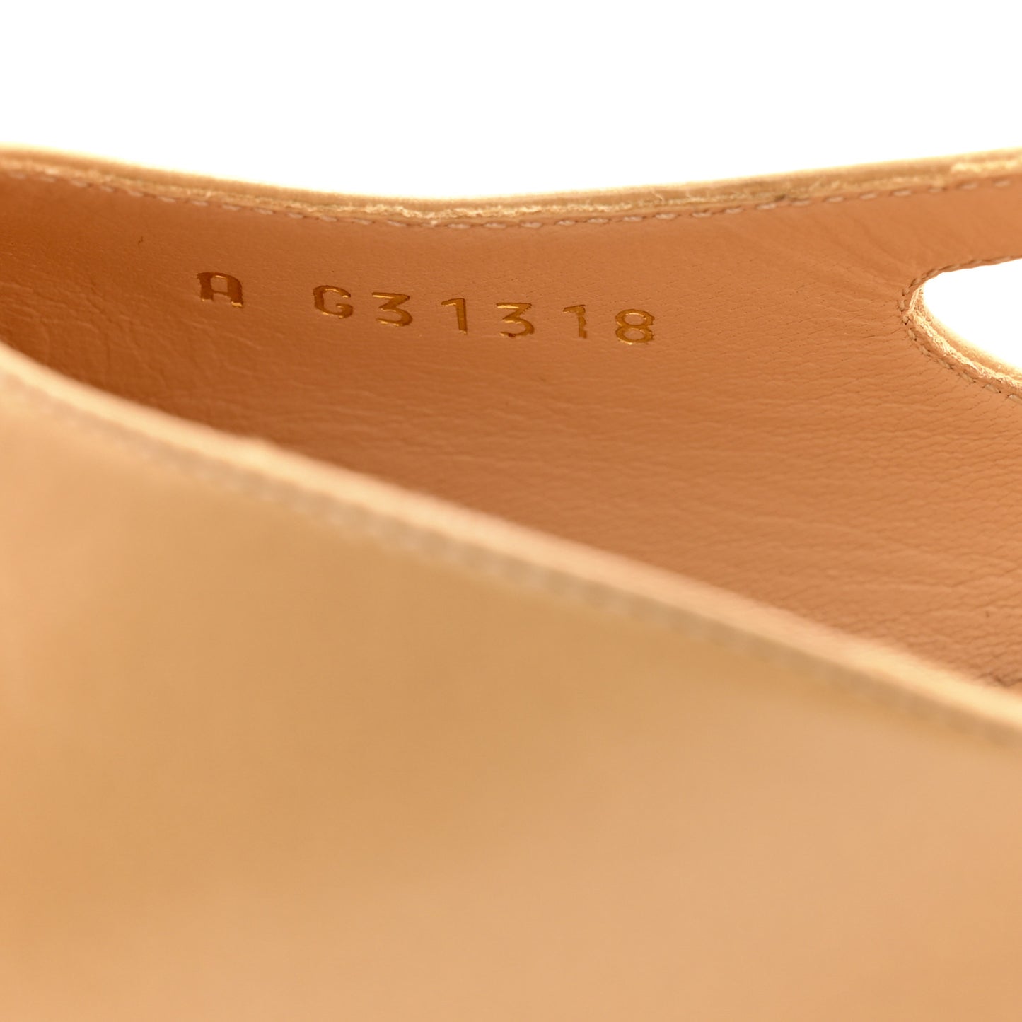 Goatskin Grosgrain Cap Toe CC Slingback Pumps 38 Beige Black