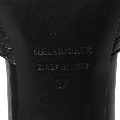 Balenciaga Agneau Arena Cagole 50mm Slide Sandals 37 Black 7 of 10