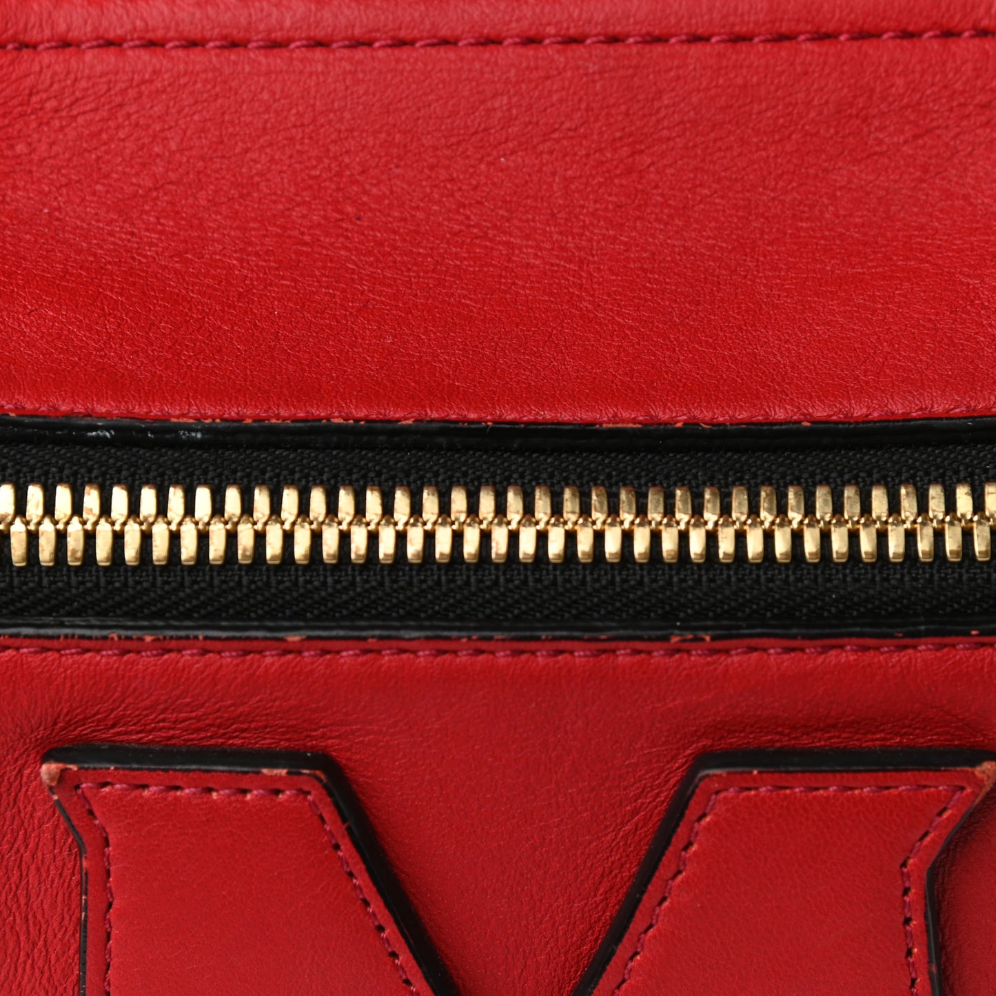 Visetos Medium Stark Logo Stripe Backpack Black Red
